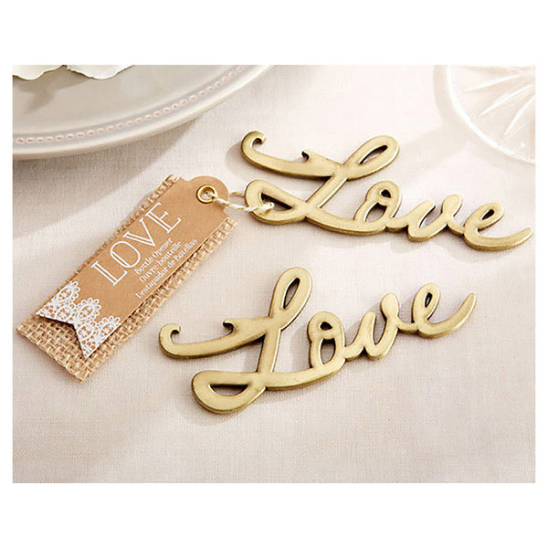 Love bottle opener favor