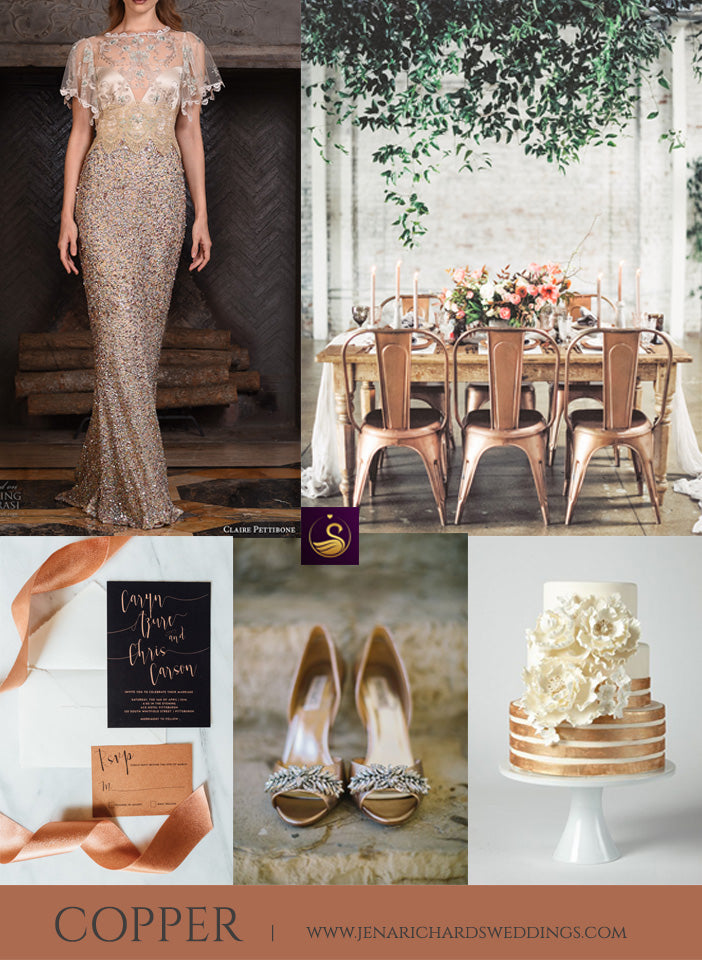 Copper wedding ideas and inspiration
