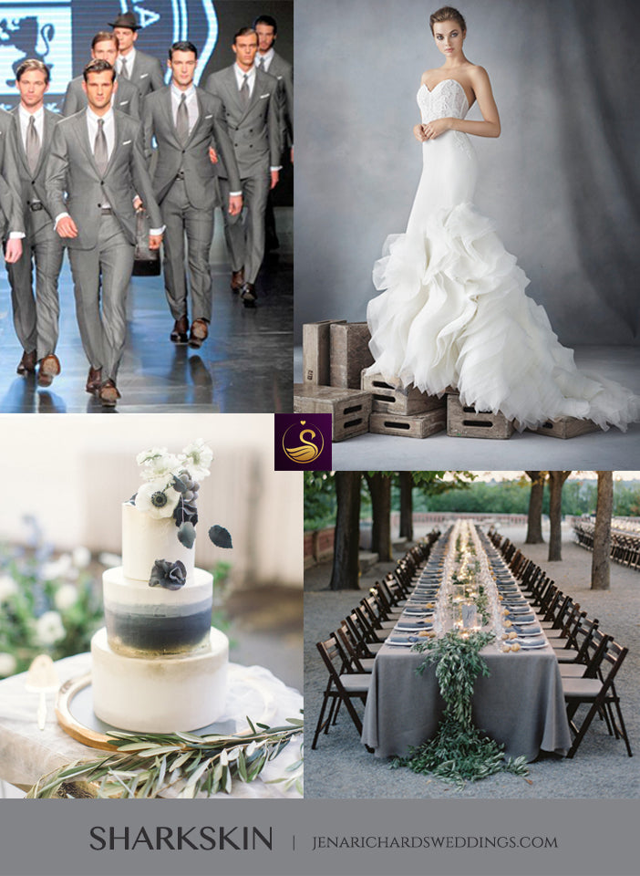 Sharkskin gray wedding inspiration