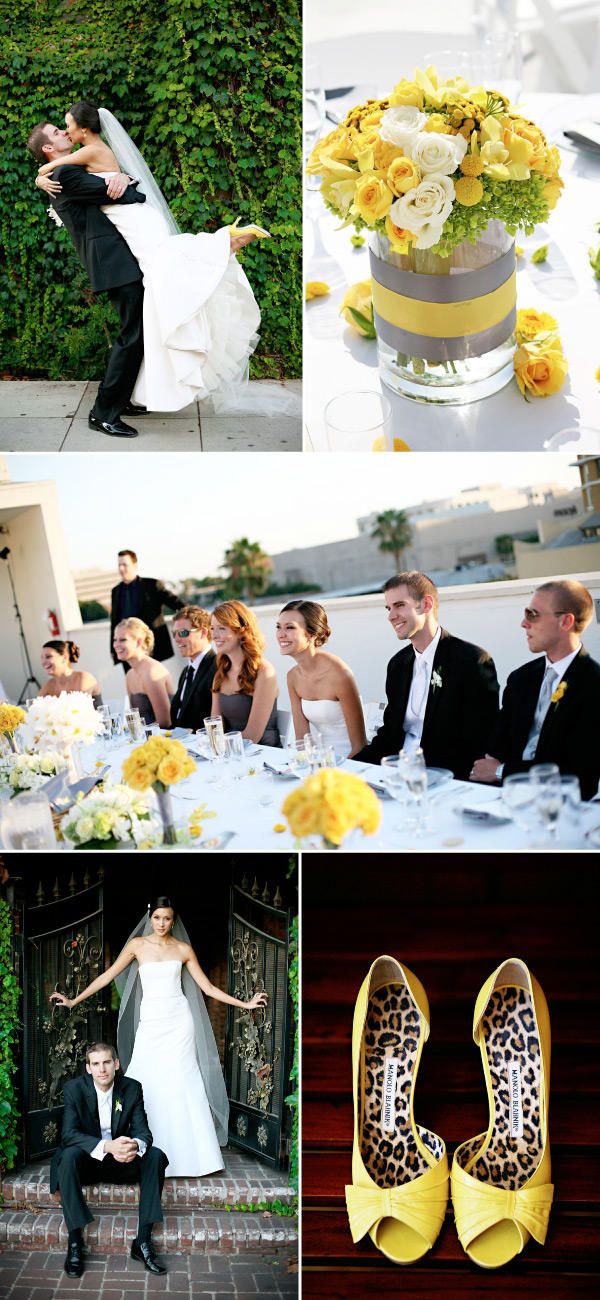 Buttercup yellow wedding color palette