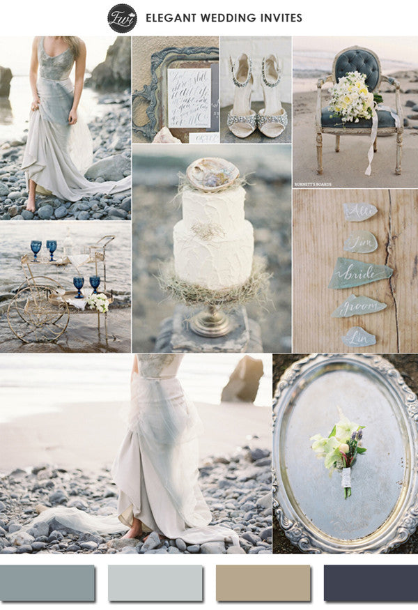 Gray and neutral wedding inspiration