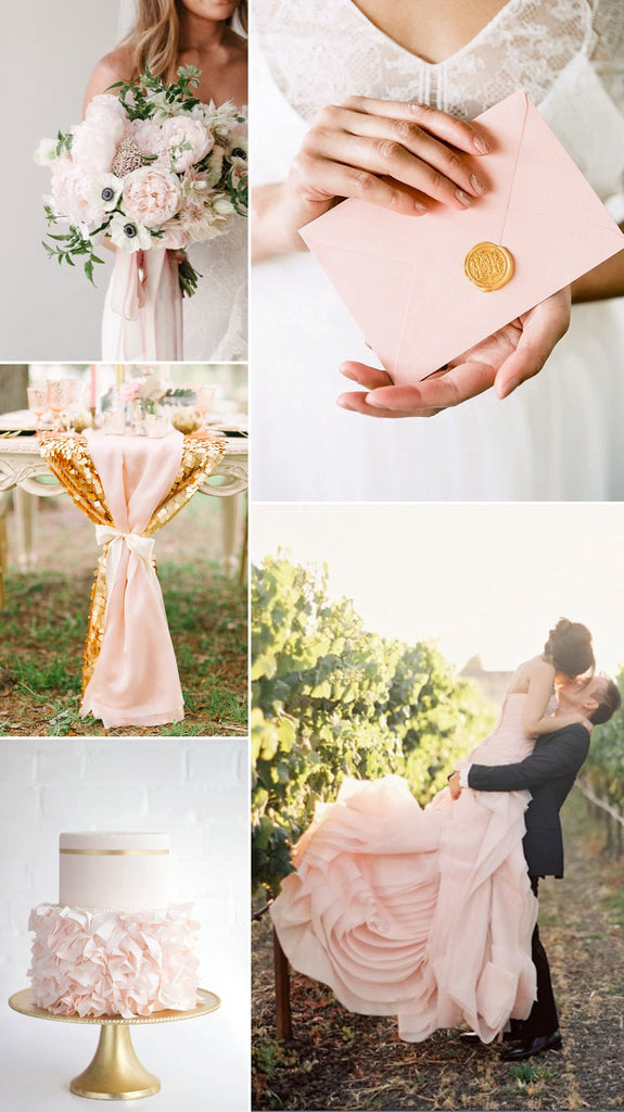 Blush and gold wedding ideas