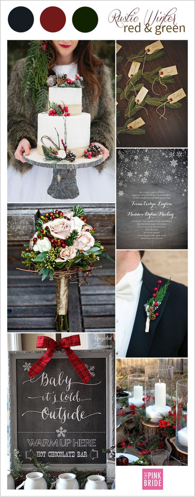 Red and green wedding ideas