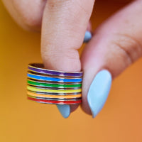 Rainbow Ring Stack Gallery Thumbnail