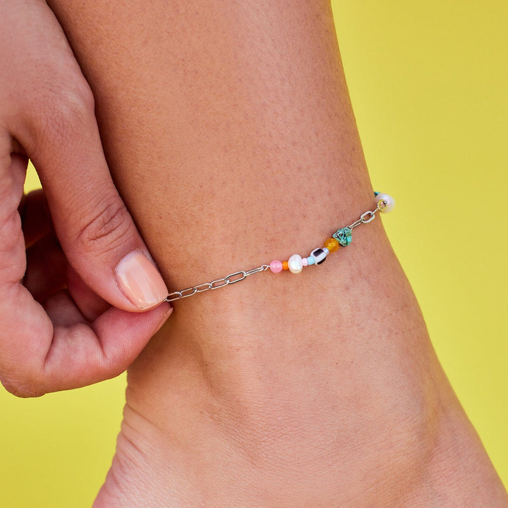 Sweet Melody Chain & Bead Anklet 6