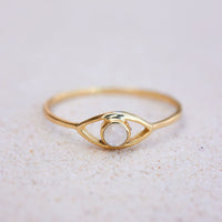 Gemstone Eye Ring