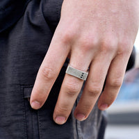 Men's Motivation Signet Ring Gallery Thumbnail