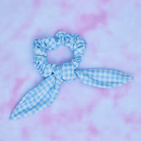 Gingham Scrunchie Bow Gallery Thumbnail