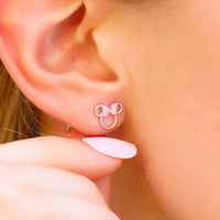 Disney Minnie Mouse Cutout Stud Earrings Gallery Thumbnail