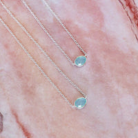 Teardrop Stone Necklace Gallery Thumbnail