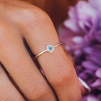 Triangle Chalcedony Ring Gallery Thumbnail