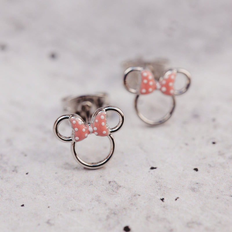 Disney Minnie Mouse Cutout Stud Earrings 1