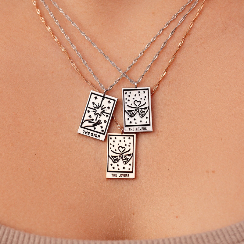 Tarot Card Pendant Necklace 18