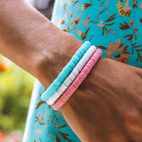 Pastel Disc Stretch Bracelet Gallery Thumbnail