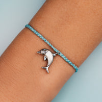 Mother of Pearl Dolphin Charm Bracelet Gallery Thumbnail