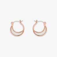 Opal Crescent Hoop Earrings Gallery Thumbnail