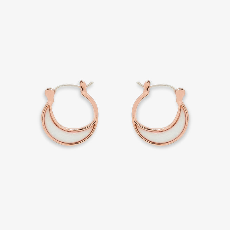 Opal Crescent Hoop Earrings 1