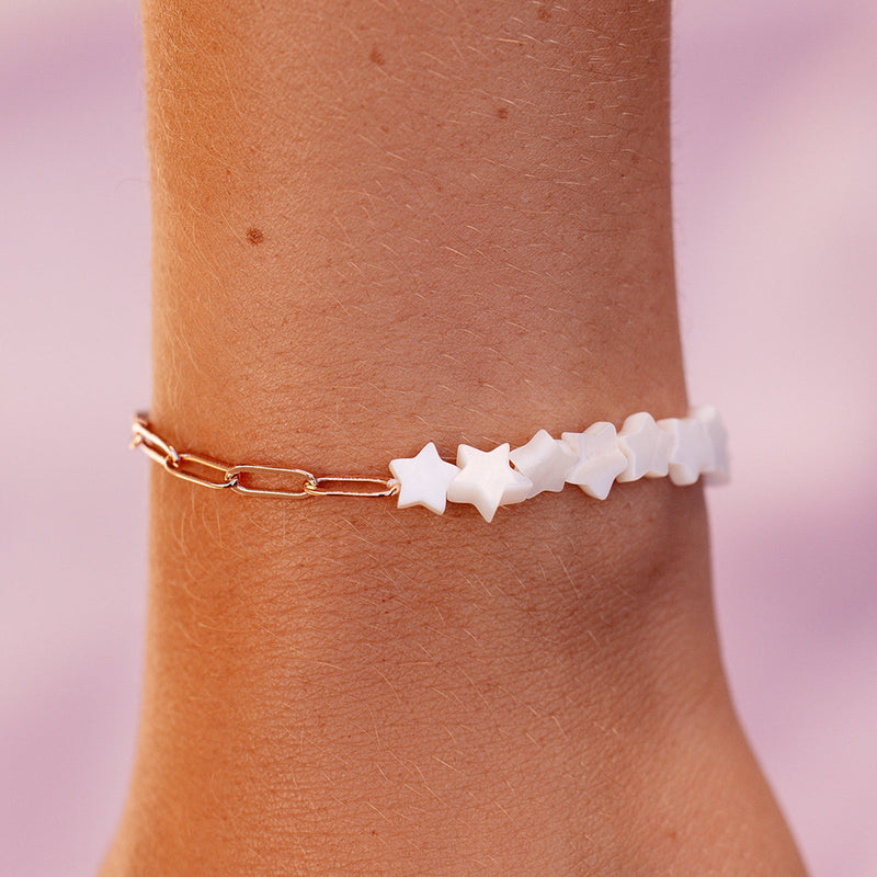 Glowing Star Bead & Chain Bracelet 3