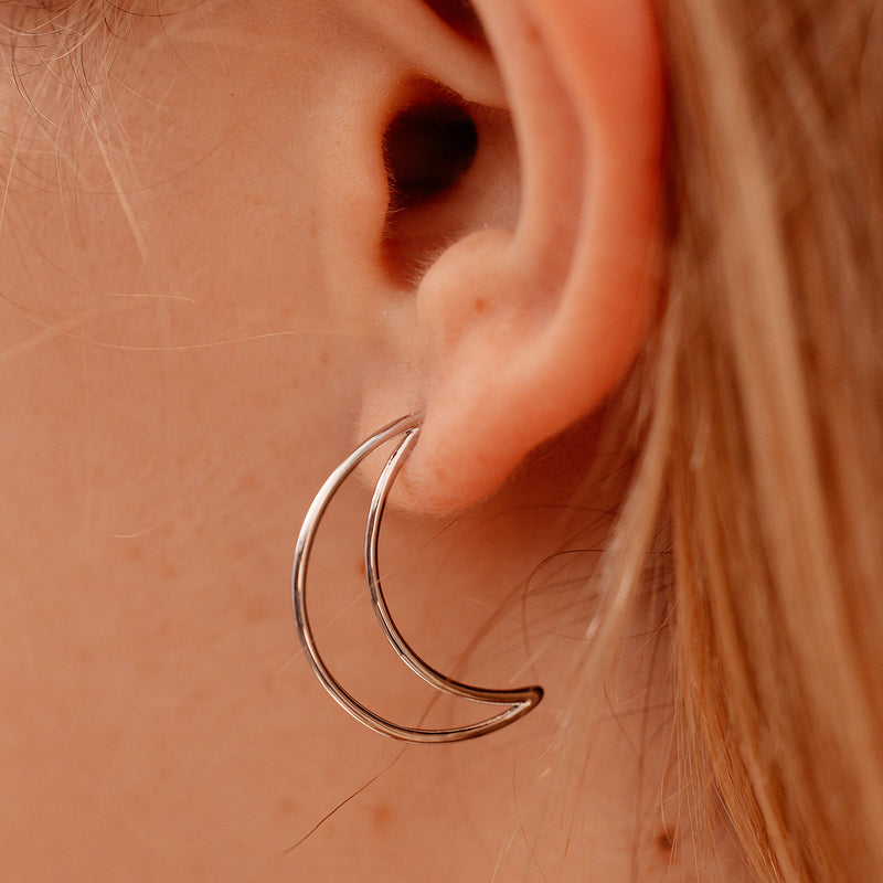 Crescent Hoop Earrings 2