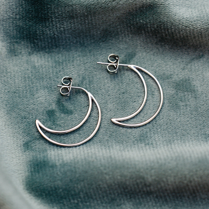 Crescent Hoop Earrings 4