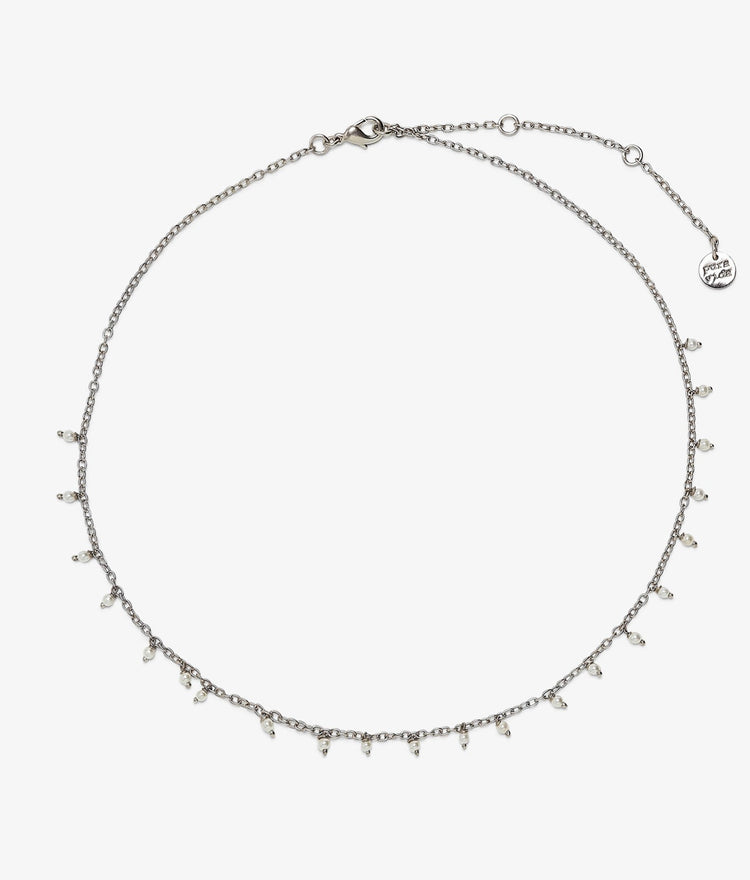 Hanging Pearl Beaded Choker