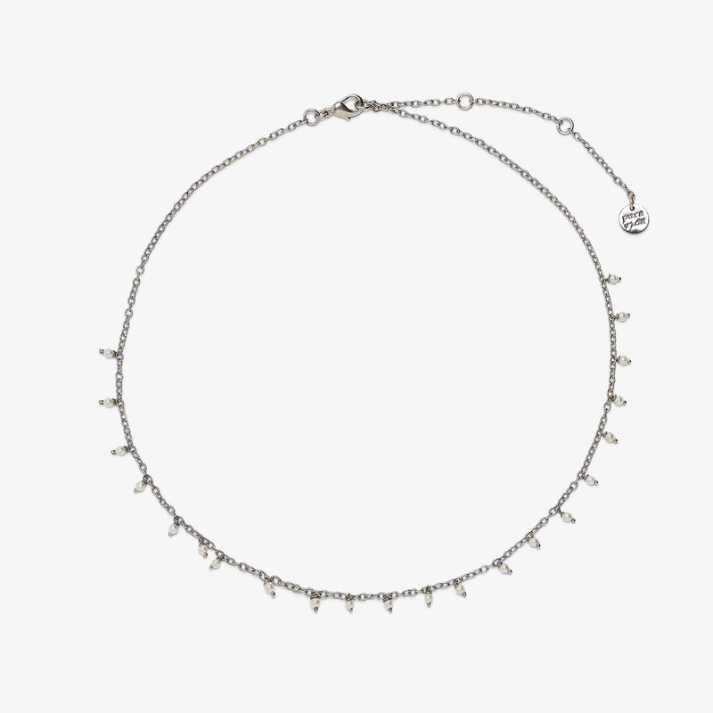 Hanging Pearl Beaded Choker 1