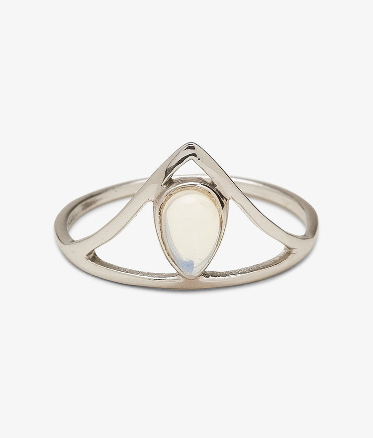 Chevron Stone Ring