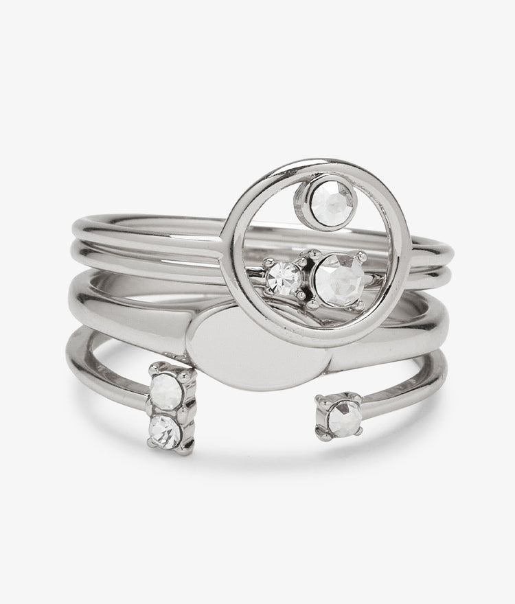 Crystal Sky Ring Stack