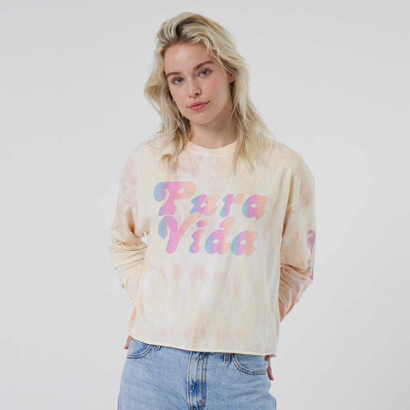 Sunset Palms Long Sleeve Boxy Tee 5