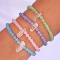 Green Quartz Intention Stretch Bracelet Gallery Thumbnail