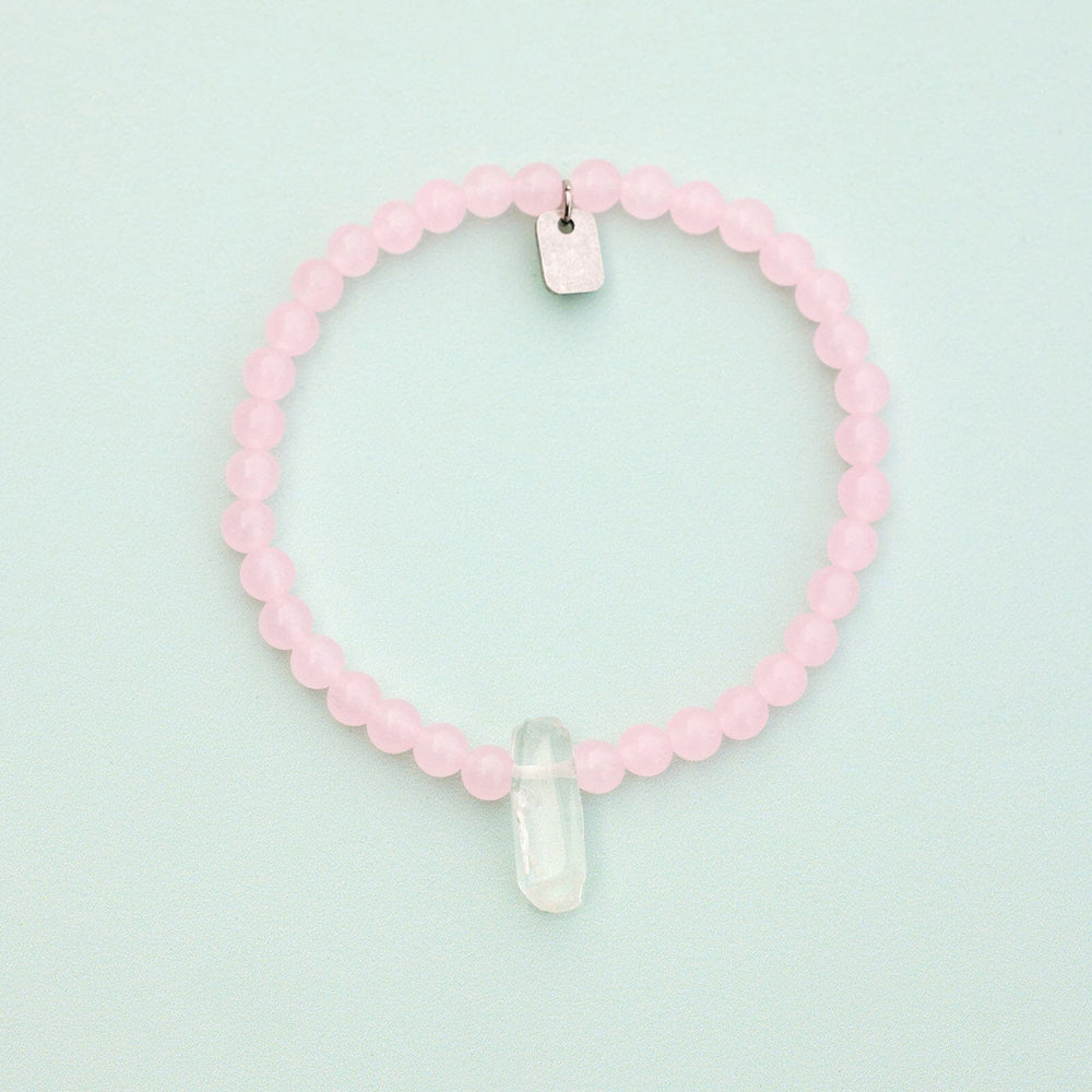 Rose Quartz Intention Stretch Bracelet 4