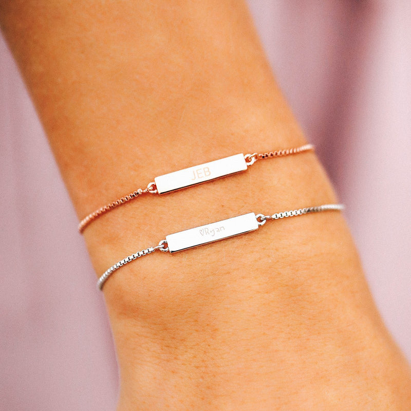 Engravable Double-Sided Bar Bracelet 5