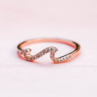 Pave Wave Ring Gallery Thumbnail