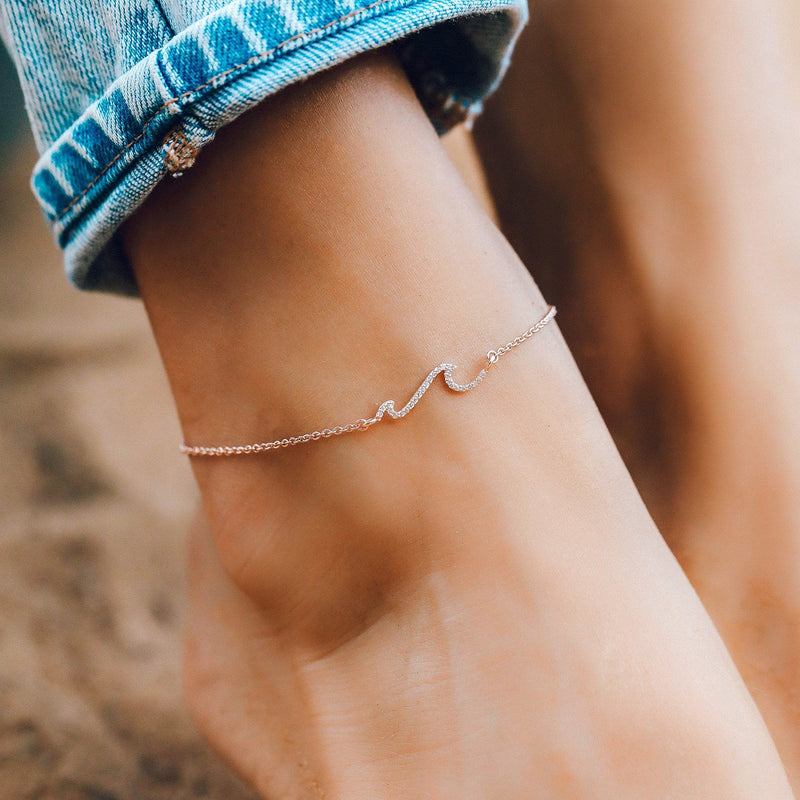 Pave Wave Anklet 4