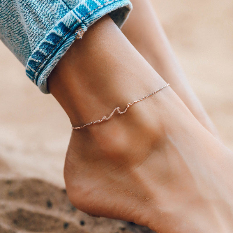 Pave Wave Anklet 6