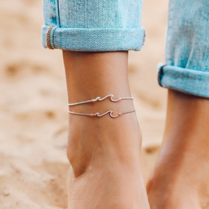 Pave Wave Anklet 7