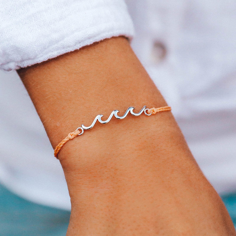 Silver Delicate Wave Bracelet 5