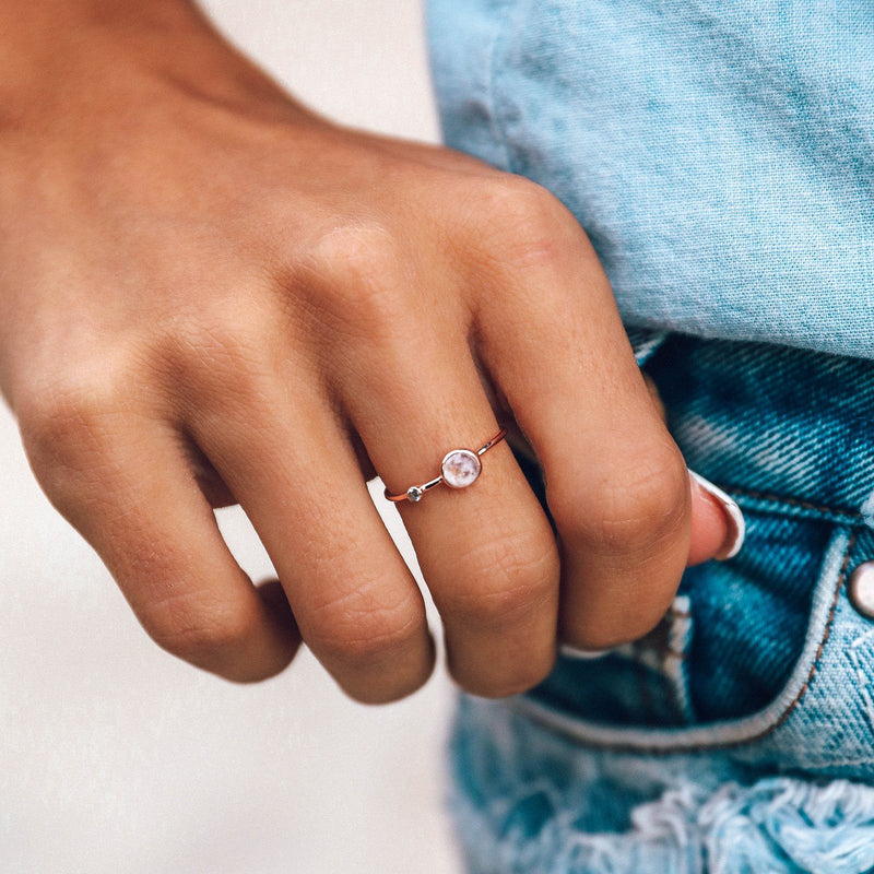 Moonstone Double Stone Ring 6