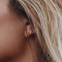 Wave Stud Earrings Gallery Thumbnail