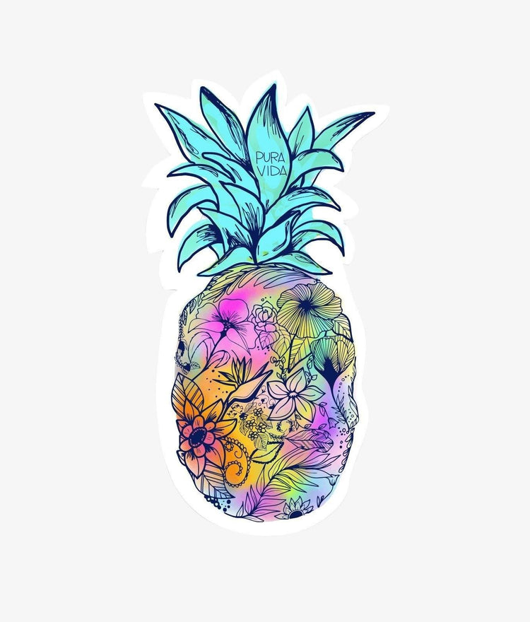 Floral Pineapple Sticker