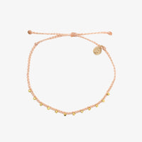 Gold Stitched Beaded Anklet