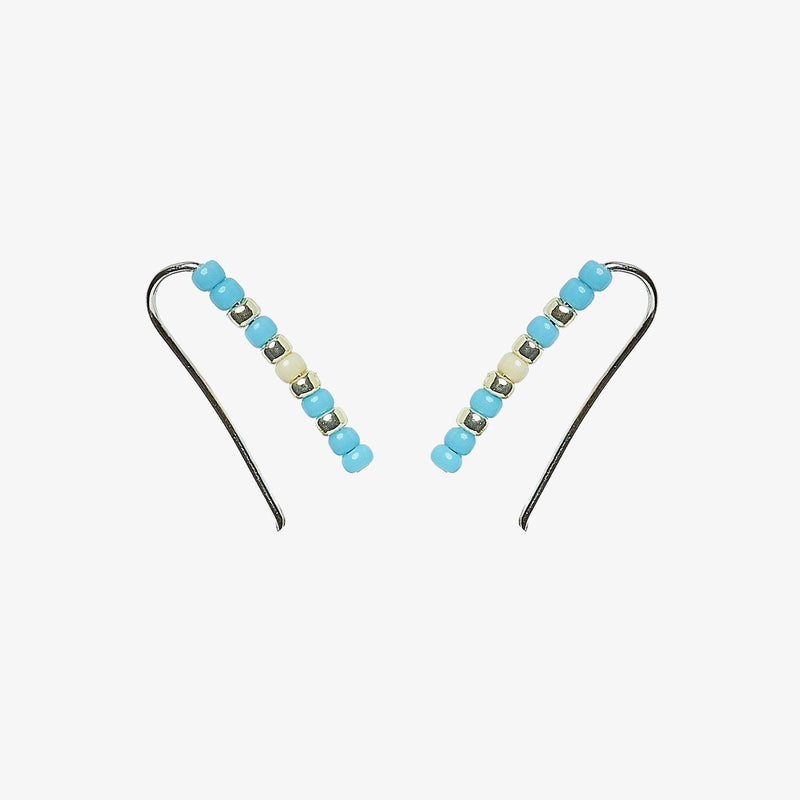 Playa Seed Bead Ear Climber 1