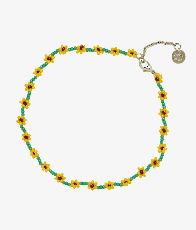 Sunflower Seed Bead Anklet