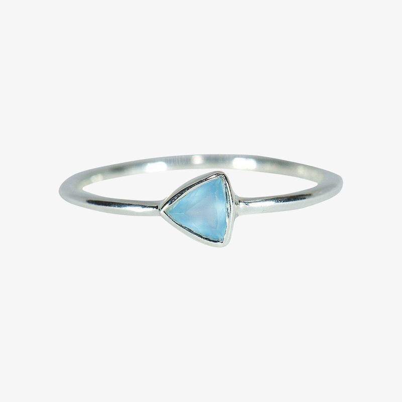 Triangle Chalcedony Ring 1