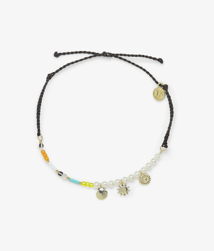 Mixed Charm & Bead Anklet