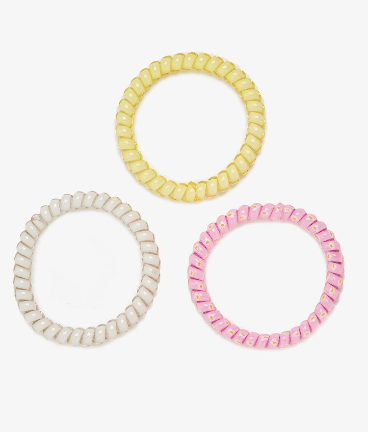 Daisy Coil Scrunchies (Set of 3)