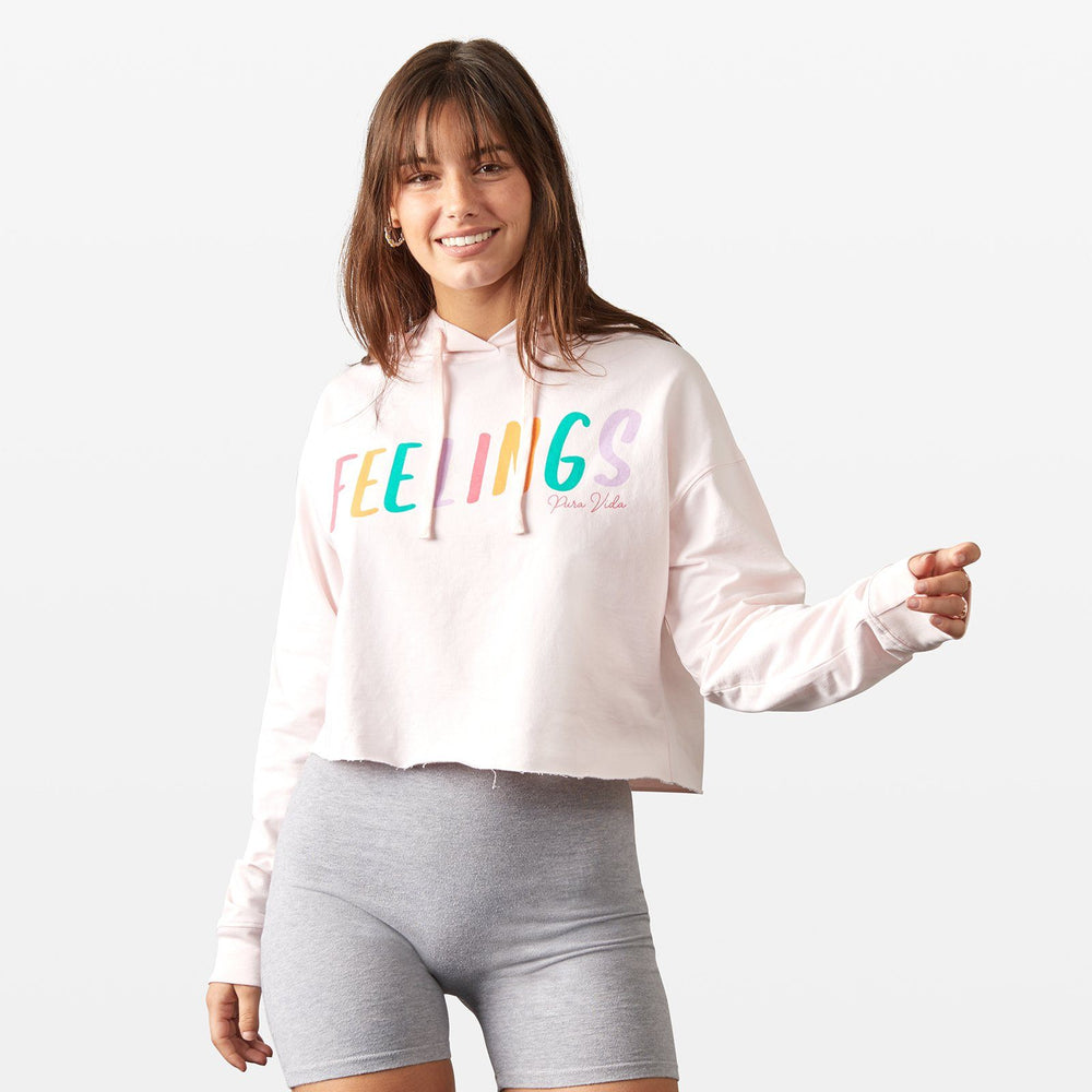 Feelings Crop Hoodie 3