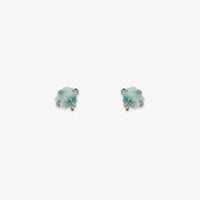 Raw Gemstone Stud Earrings