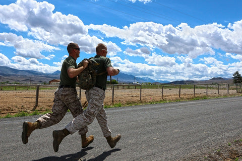 military, running in high heat