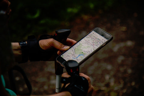 Hiking using gps on smartphone